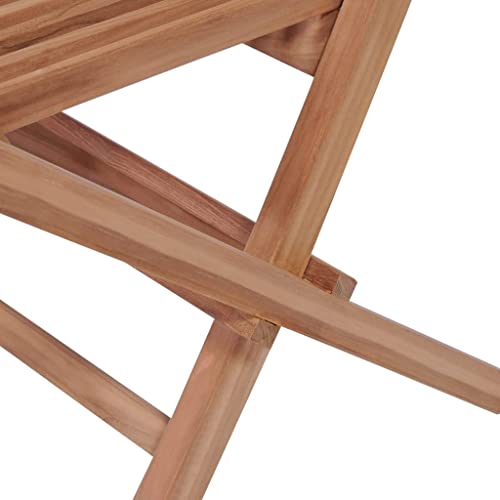 Folding Patio Chairs 4 pcs Solid Teak Wood,Teak Wood Folding Outdoor Chairs for Patio, Garden, and Cafe, Set of 4 Outdoor Seating Furniture