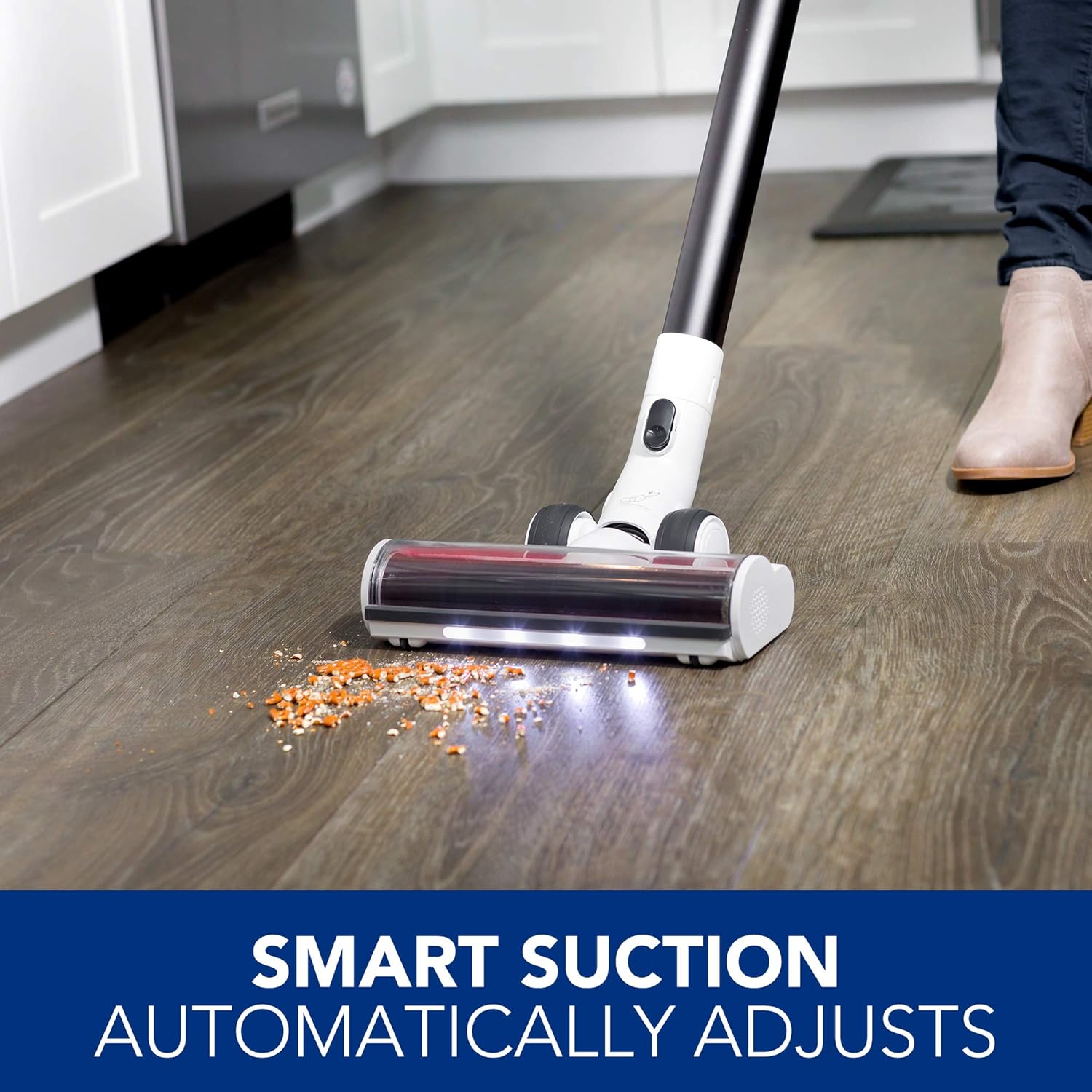 Tineco Pure ONE S12 Smart Cordless Stick Vacuum, 500W Motor for Strong Suction on Carpets & Pet Hair, Sensor Technology Optimizes Power and Runtimes – Matte Black