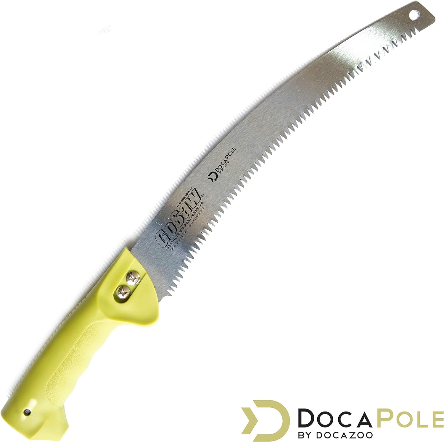 DocaPole 7-30 Foot Telescoping Extension Pole + GoSaw Attachment Pruning Pole Saw; Extendable Limb Saw and Trimmer For Tree Pruning on Branches Less than 2" Diameter; Includes Feather Duster