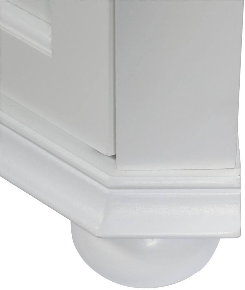 Hampton Harbor 23 in. W x 13 in. D x 67-1/2 in. H Corner Linen Cabinet in White