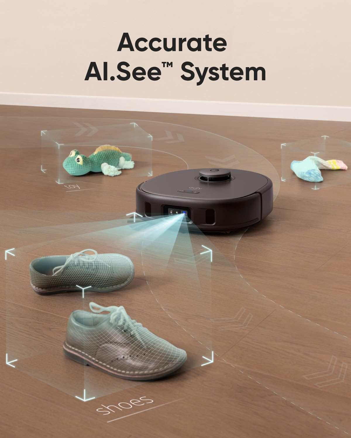 eufy Clean X9 Pro CleanerBot with MopMaster™ Adaptive Pressure Cleaning, 2 Rotating Mops, Carpet Detection with 12 mm Auto-Lifting Mops, Auto-Clean Station, 5,500 Pa Suction, and AI OBS
