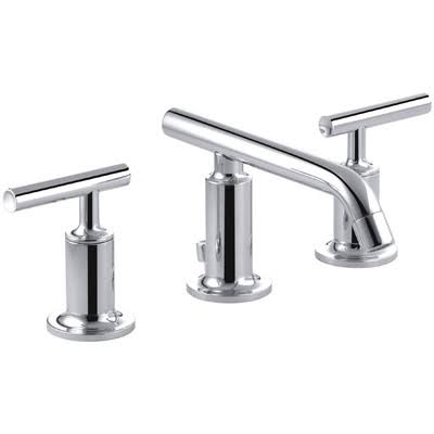 Kohler K-14410-4 Purist Widespread Bathroom Faucet with Drain Assembly