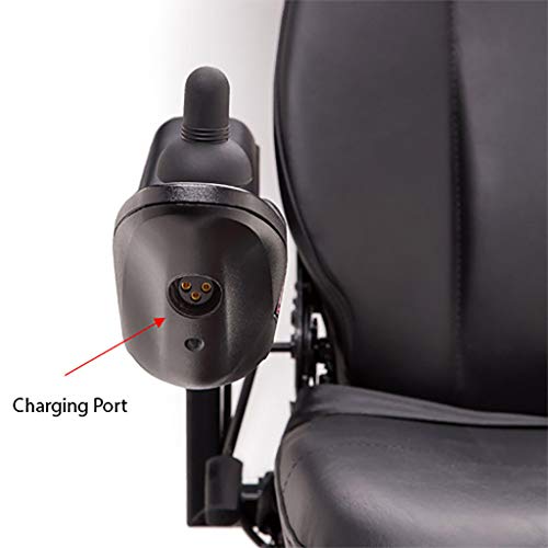 Pride Jazzy 600 ES Electric Wheelchair with Inside Delivery and Setup Option (Curbside Delivery, 20"Wx18"-20"D Captain Seat)