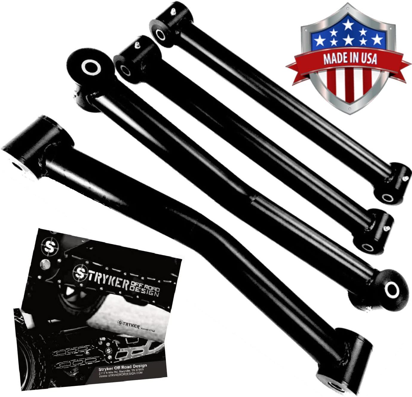 Tubular High Clearance Steel Control Arms for 5.5-7" Lift Height - 03-09 Dodge Ram 2500/3500 4WD - Stryker Off Road Design - 1150309557