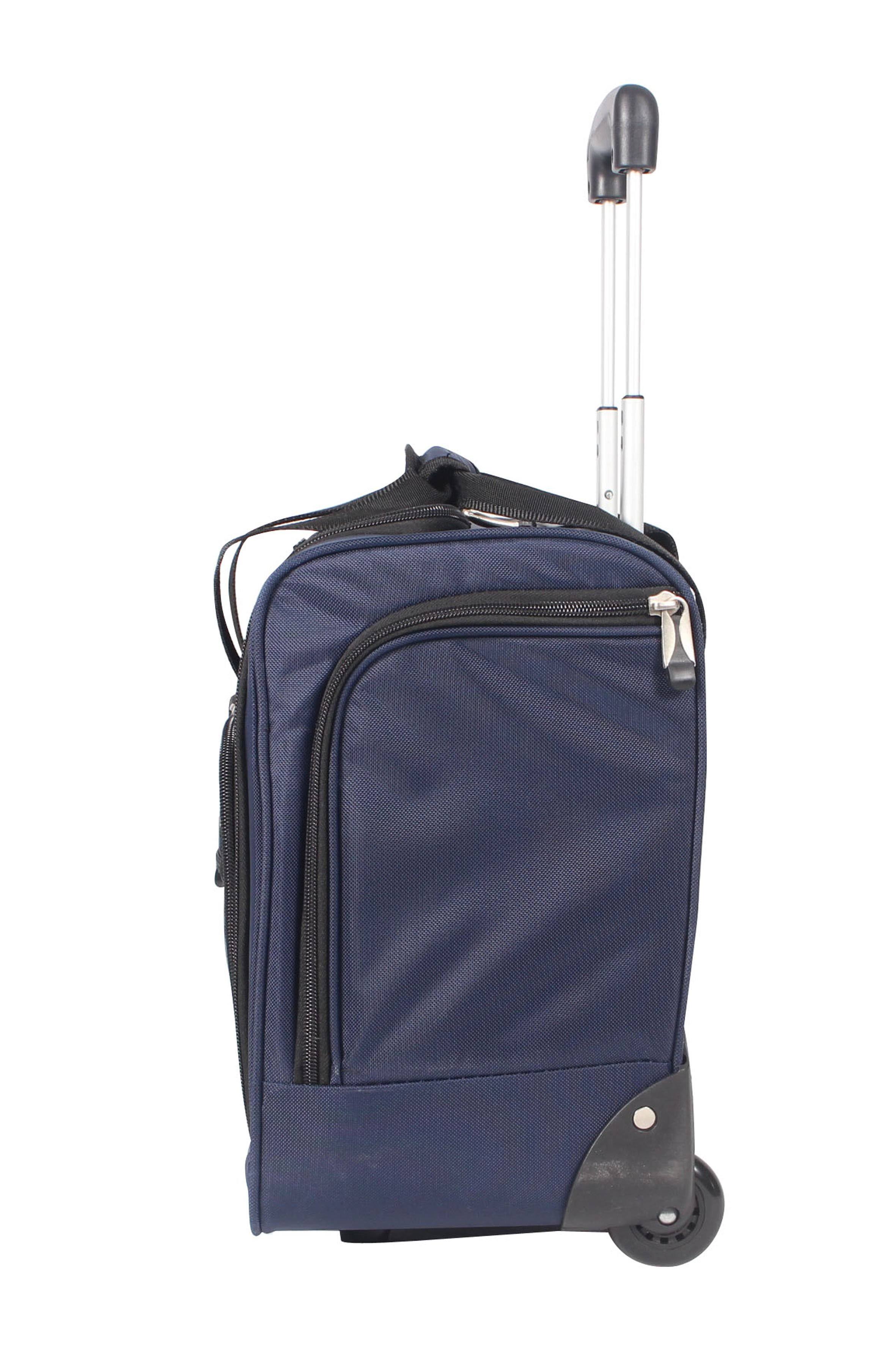 Ciao! 15x22 Wheeled Underseat Carry-On - Navy - Underseat Luggage