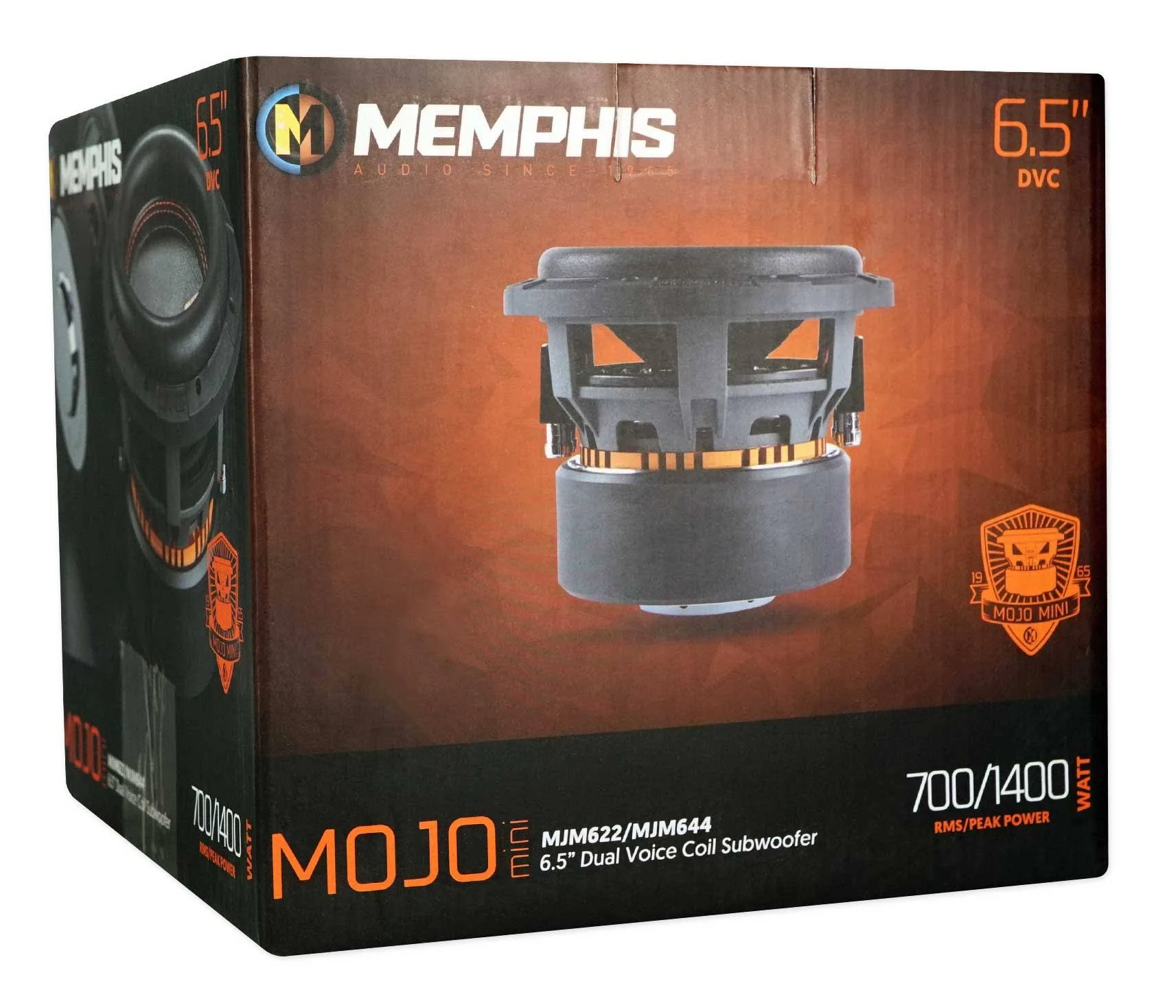 Memphis Car Audio - Mojo Mini 6.5 inch Dual-Voice-Coil 4-Ohm Subwoofer - Black