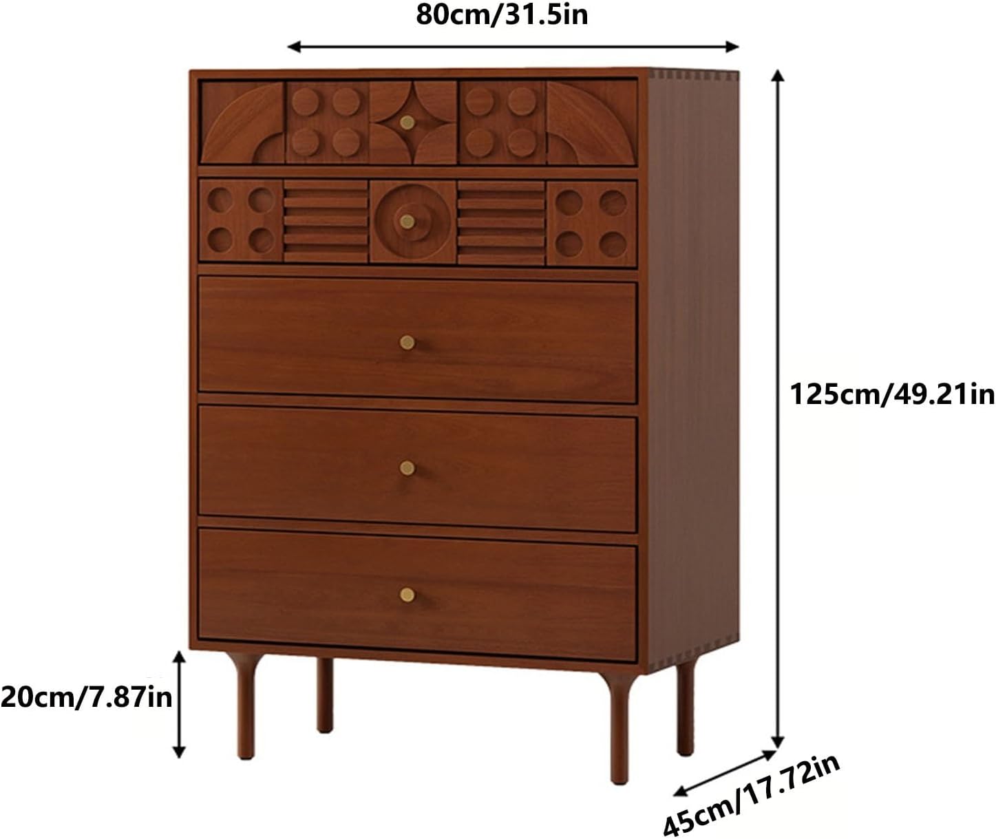 bedroom drawers 5 Drawer Dresser, Chest of Drawers with Gold Handles, Wood Dresser with Legs, Nightstand with Drawers for Bedroom, Living Room bedroom furniture for small room