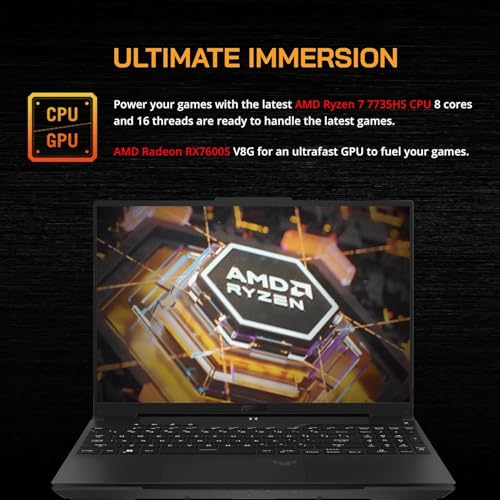 ASUS TUF Gaming A16 (2024) Gaming Laptop, 16” FHD+ 165Hz 16:10 Display, 8-Core AMD Ryzen 7-7735HS, AMD Radeon RX7700S(>RTX4060), RGB Backlit KB, WiFi 6, Win11 Home, W/Portable SSD(16GB|512GB SSD)