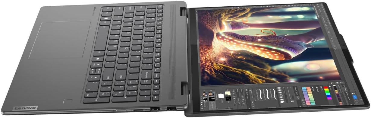 Lenovo Yoga 7i 2-in-1 Laptop, 16" 2K Touchscreen Display, Core Ultra 7 155U (Up to 4.80 GHz), 16GB DDR5, 256GB NVMe SSD, FP Reader, TB 4, Backlit KB, Wi-Fi 6E, Webcam, Keypad, SPS HDMI, Win 11 Pro