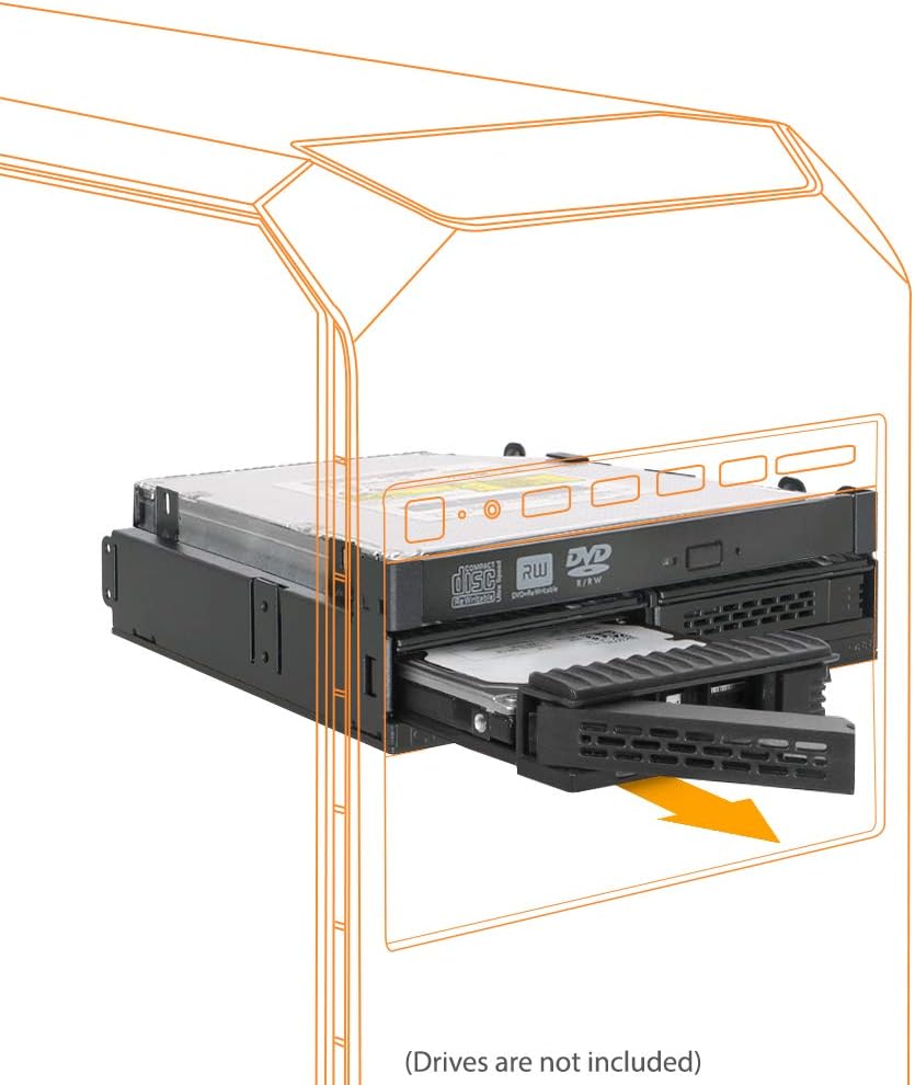 ICY DOCK 6 x 2.5” SATA HDD / SSD Hot Swap Cage for External 5.25” Bay | ExpressCage MB326SP-B