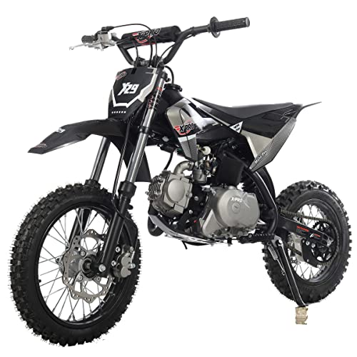 X-PRO X29 110cc Dirt Bike with Automatic Transmission, Electric Start,14"/12" Tires! Assembled and Tested! (Black)