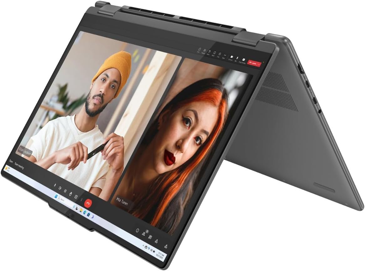 Lenovo Yoga 7i 2-in-1 Laptop, 16" 2K Touchscreen Display, Core Ultra 7 155U (Up to 4.80 GHz), 16GB DDR5, 256GB NVMe SSD, FP Reader, TB 4, Backlit KB, Wi-Fi 6E, Webcam, Keypad, SPS HDMI, Win 11 Pro