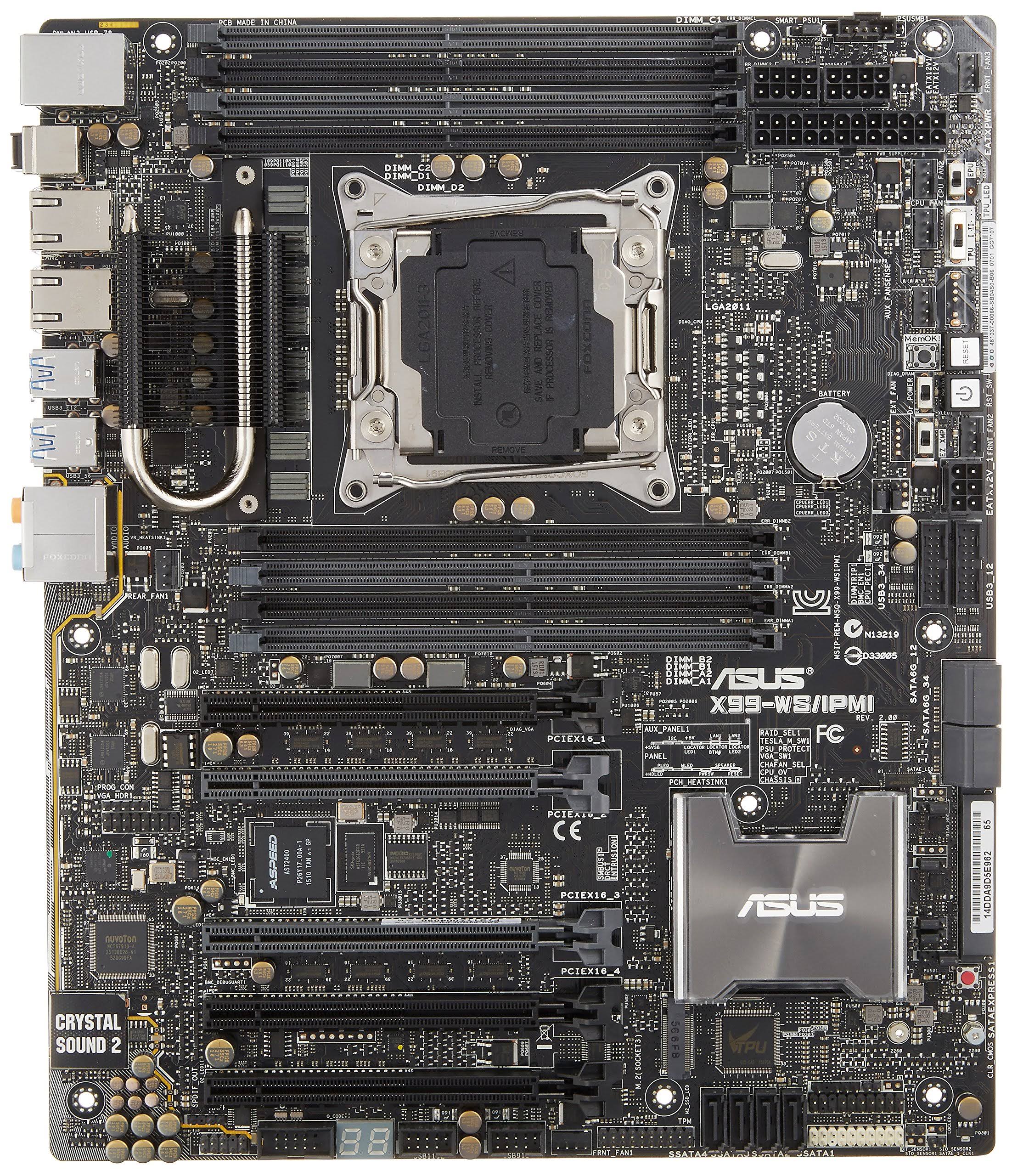 Asus X99-WS/IPMI - Motherboard - ATX - LGA2011-v3 Socket - X99