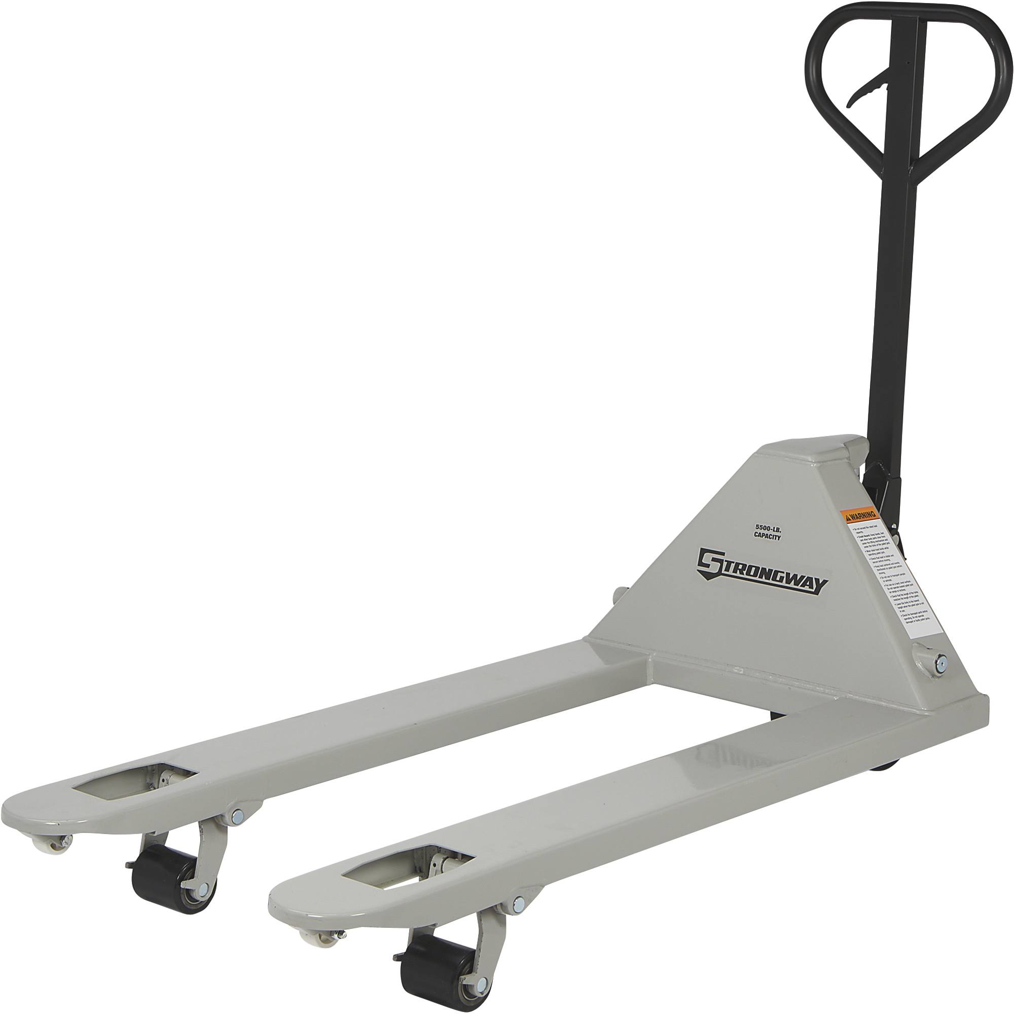 Strongway Pallet Jack - 5500-Lb. Capacity, 61inch L x 27inch W, Model 51-S00