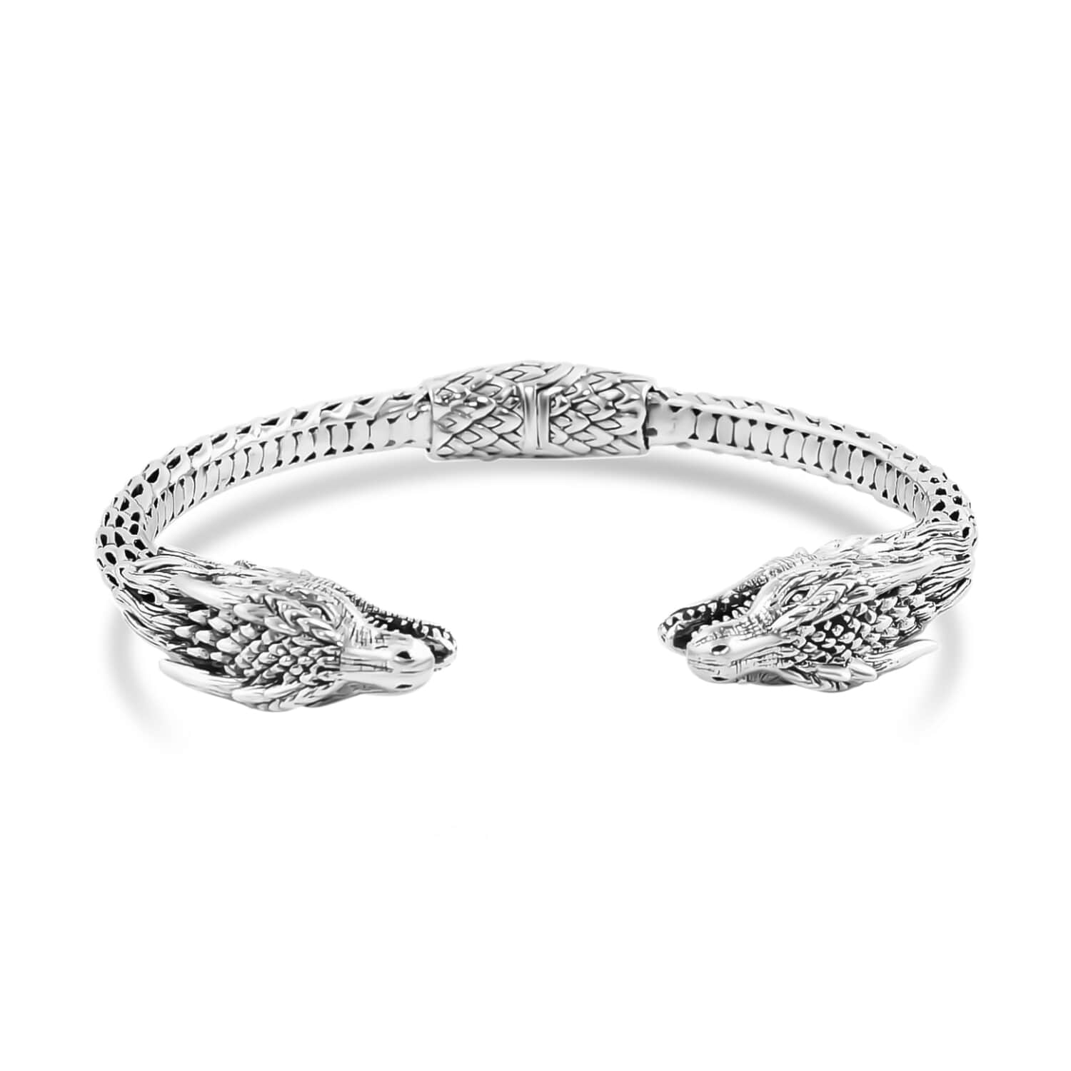 Shop LC BALI LEGACY 925 Sterling Silver Dragon Cuff Bangle Bracelet for Women Jewelry Size 7" 44 Grams Birthday Gifts for Women