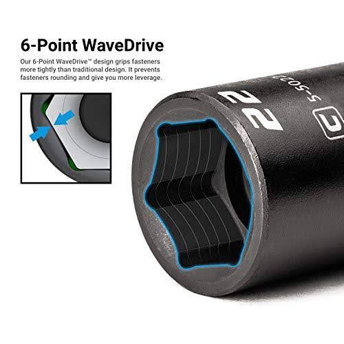 Capri Tools 3/8 in. Drive Shallow, Semi-Deep and Deep Impact Socket Set, Metric