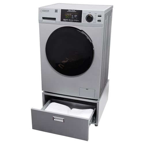 Equator Combo Washer Dryer with Pedestal ADA Compliant -110 Volt, Zero Clearance Fully Built In - Compact Laundry Solution