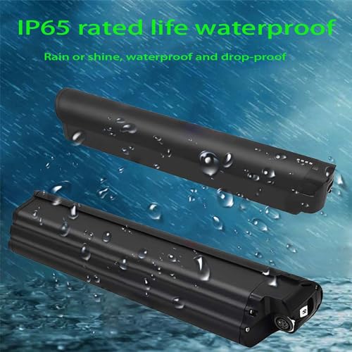 E-Bike Li-Ion Battery 36V Ebike Battery 10.4Ah 12Ah 13.6Ah Ebike Down Tube Battery for 350W 500W 750W 1000W Motor with Charger and Safety Lock LED Power Indicator,10.4ah