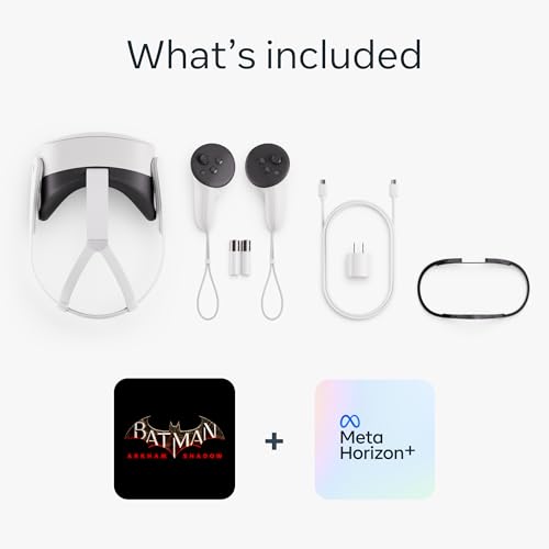 Meta Quest 3S 256GB | Batman: Arkham Shadow Included — 30+ Games Included with Meta Horizon+ Access with Starter Bundles — Play More for Less