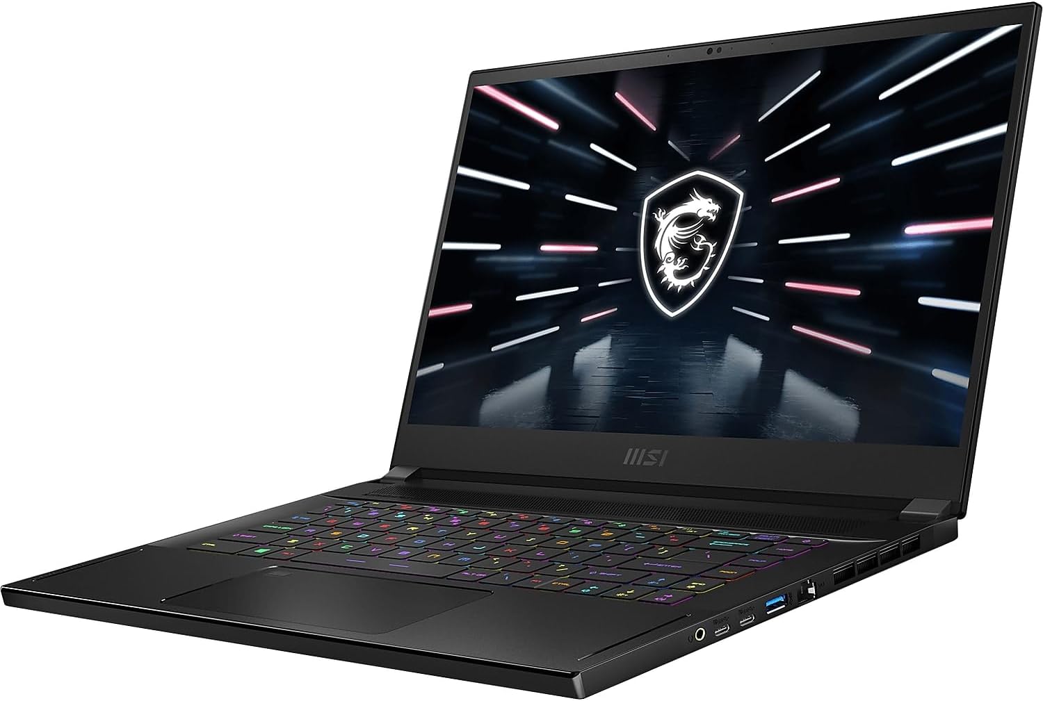 MSI Stealth GS66 15.6” 240Hz Gaming Laptop: 12th Gen Intel Core i7, NVIDIA Geforce RTX 3070Ti, 32GB DDR5, 512GB NVMe SSD, Thunderbolt 4, Cooler Boost Trinity+, Win 11 PRO: Black 12UGS-246