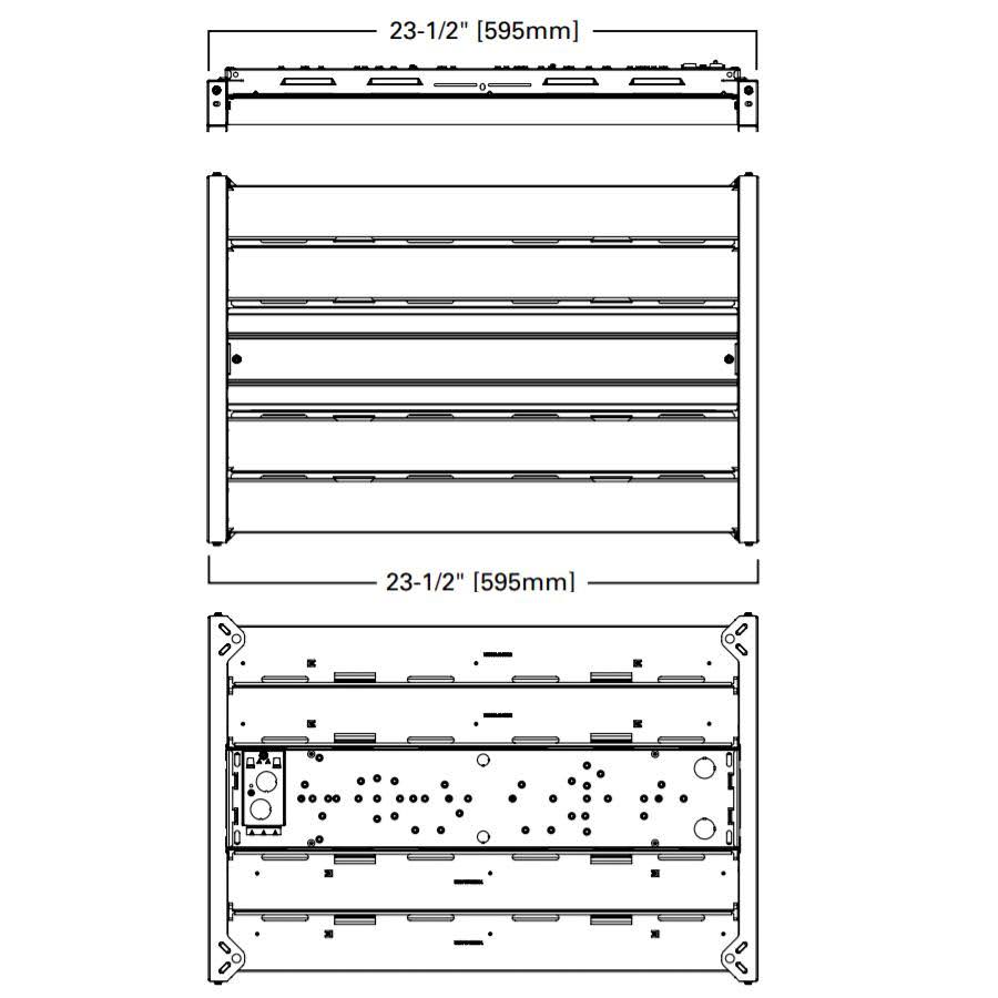 Metalux Ohb Standard Efficacy 148W LED High Bay 4000K