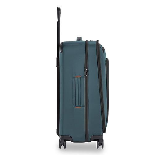 Briggs & Riley Domestic 22" Carry On Expandable Spinner - Luggage for Travel, Suitcases with Wheels, Softside Rolling Bag for Men & Women, Self-Repairing Zipper - ZDX Collection, Hunter