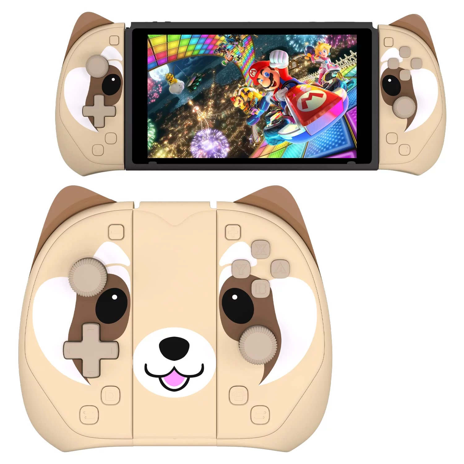 2023 Nintendo Switch OLED Zelda Edition, Green & Gold Joy-Con 64GB Console, Hylian Themed Dock, Zelda: Tears of the Kingdom Game, Mytrix Brownie JoyPad & 3 Accessories: 6 in 1 Bundle - JP Version