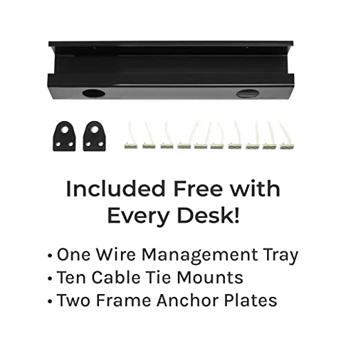 Uplift Desk Bamboo (48 x 30 inch) Standing Desk 2-Leg V2 Adjustable Stand Up C-Frame (Gray), Advanced Keypad, Wire Grommets, Wire Tray, Rocker Board