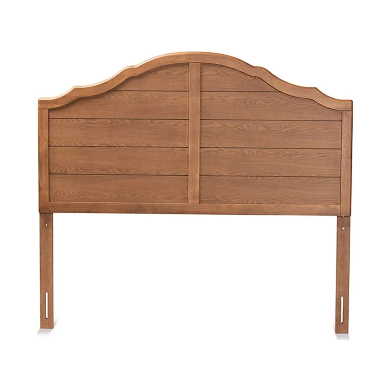 Clive Vintage Traditional Farmhouse Ash Walnut Finished Wood Full Size Headboard