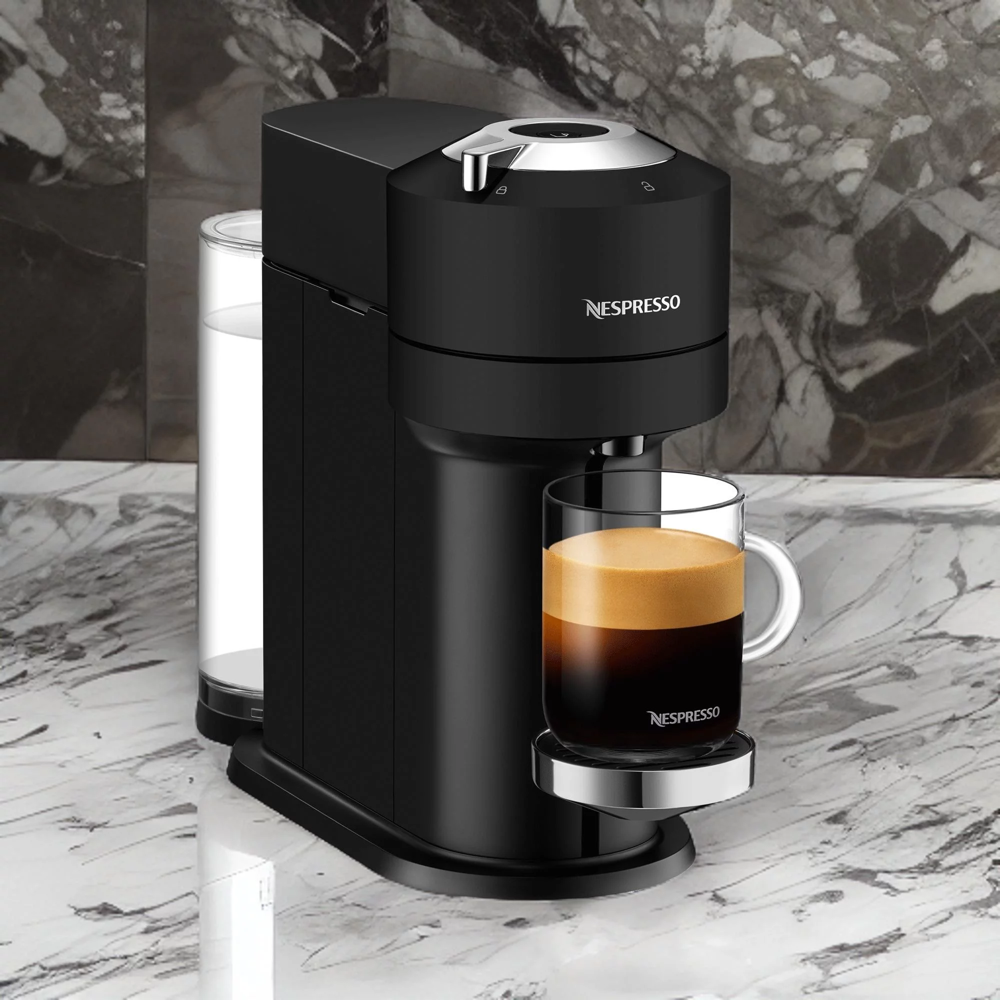 Nespresso Vertuo Next Deluxe Compact Coffee and Espresso Machine (Matte Black) with Sample Pack