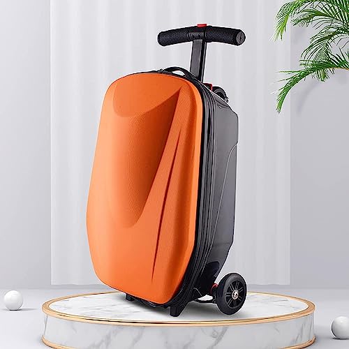 DXZENBO Suitcases with Wheels Small Carry On Luggage Aluminum Alloy Trolley Suitcase Boarding Suitcase Wear-Resistant Shock Absorption