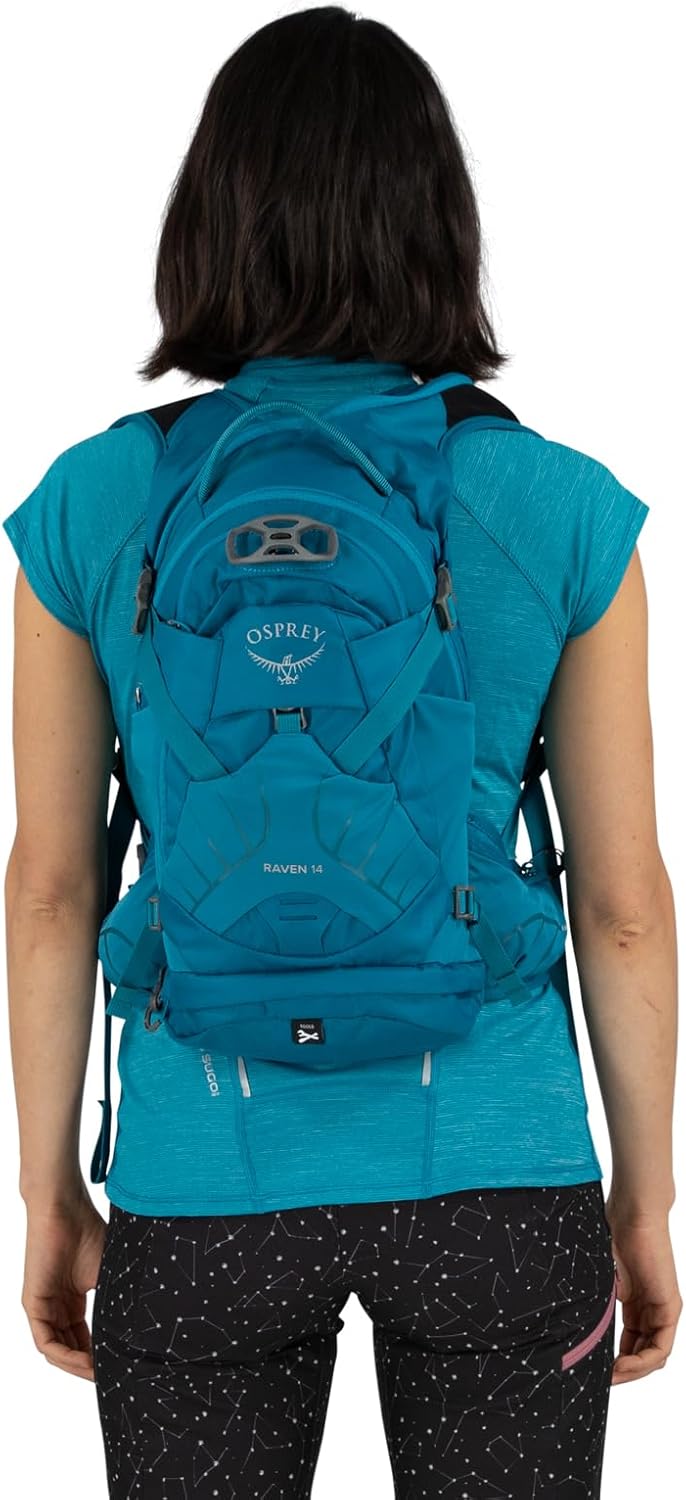 Osprey Raven 14L Women's Biking Backpack with Hydraulics Reservoir, Space Travel Grey