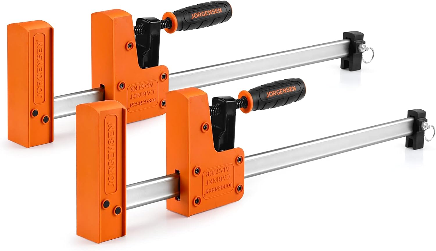 Jorgensen Cabinet Master 24-inch 90° Parallel Jaw Bar Clamp, 2-pack…