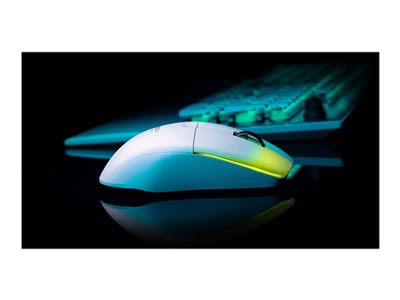Roccat Kone Pro Air Wireless u0026 Bluetooth Ultralight 19K dpi Optical Gaming Mouse with RGB Lighting White - Arctic White - Ea