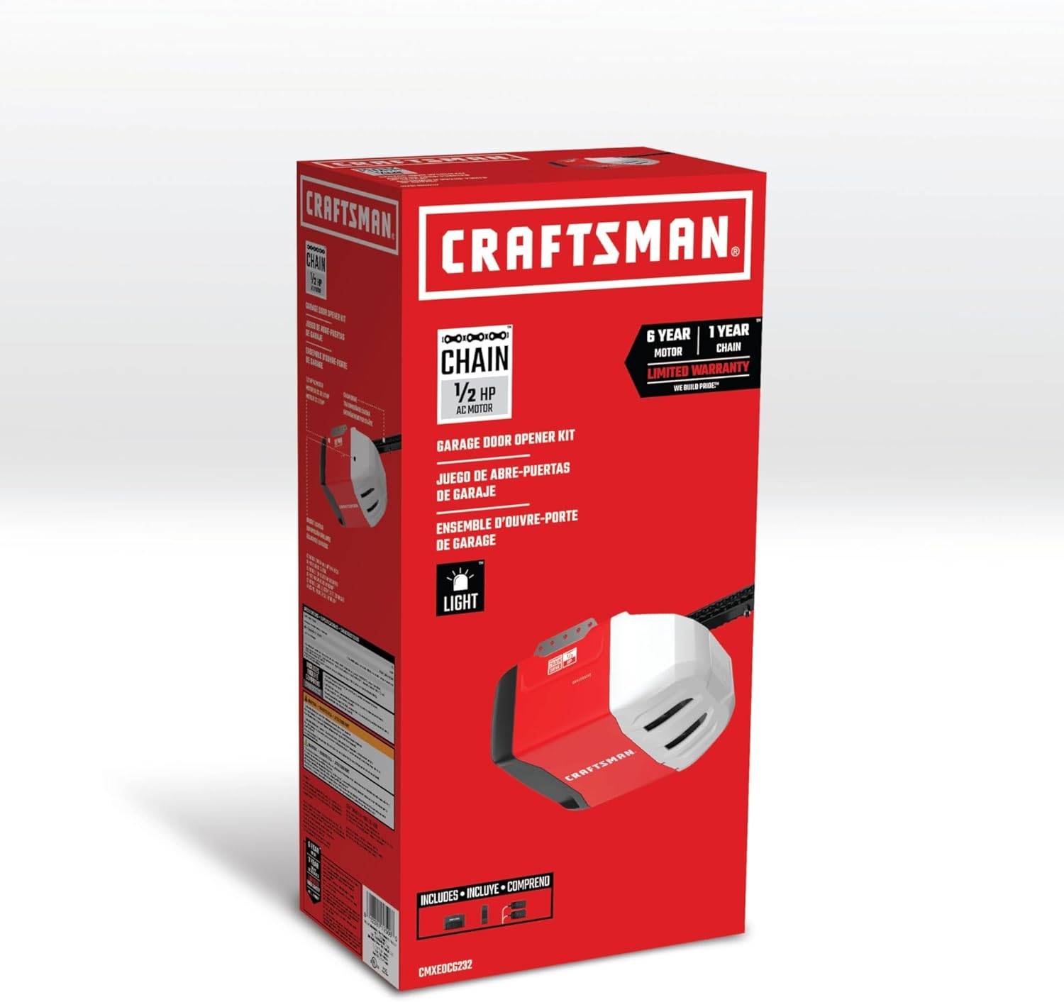 CRAFTSMAN 1/2-HP Chain Drive Garage Door Opener