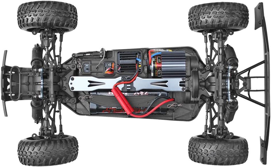 Redcat Racing Blackout SC 1/10 Scale Electric Short Course Truck with Waterproof Electronics Vehicle, Red