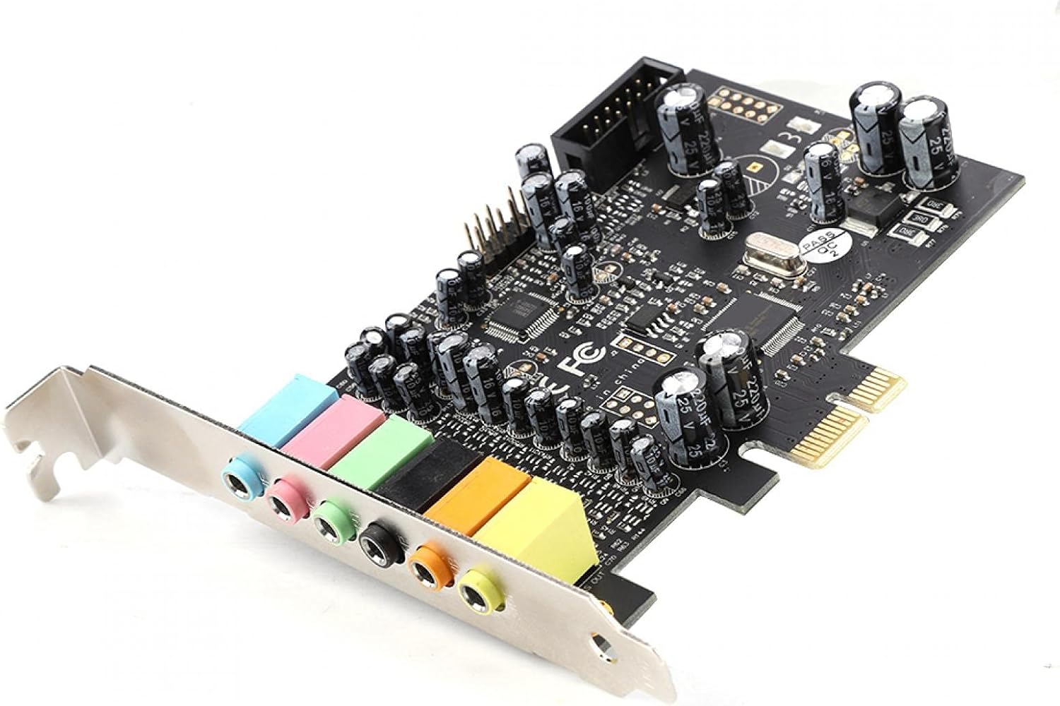 Mxzzand Sound Card PCI-E 7.1 High Performance Internal Surround Clear Sound Effect for Computer Desktop