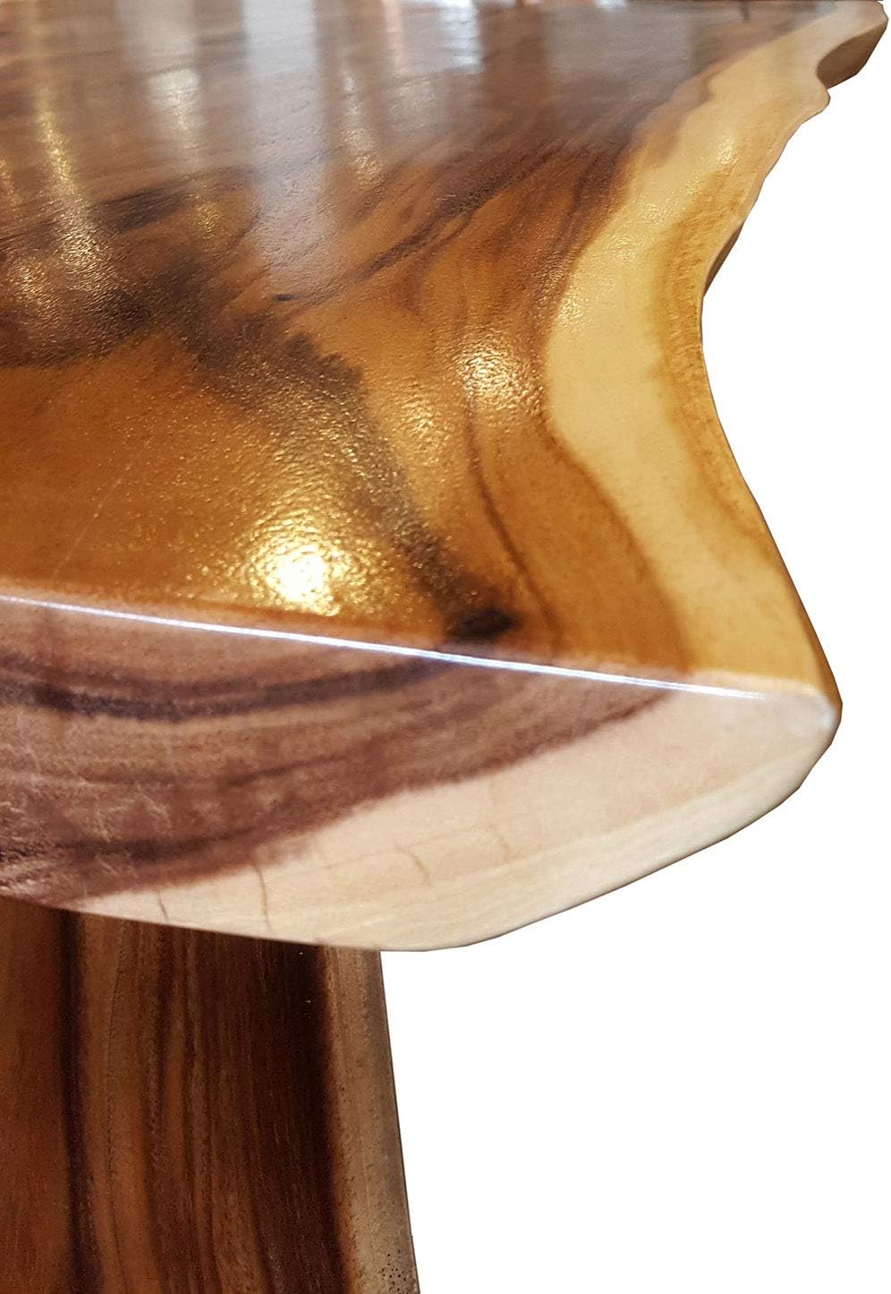 Suar Live Edge Unique Slab Rustic Dining Table - 71" Long