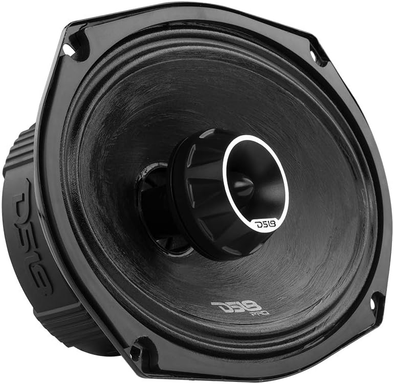 DS18 PRO-HY6.4B 6.5" Hybrid Mid-Range Car Audio Loudspeaker with 1" VC Built-in Compression Driver Horn and Water Resistant Cone 450W Max 225W RMS 4 Ohms (1 Speaker)