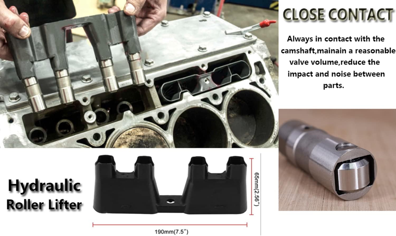 LS7 Lifters 16 Pcs Hydraulic Roller Ls Lifters and Trays, 12595365 5.3 Lifter for Chevy GM Silverado Cadillac Pontiac GMC Buick,LS1 LS2 LS7 LS3 LQ4 LQ9 lifter HL124 4.8L 5.3L 5.7L 6.0L 6.2L 12499225