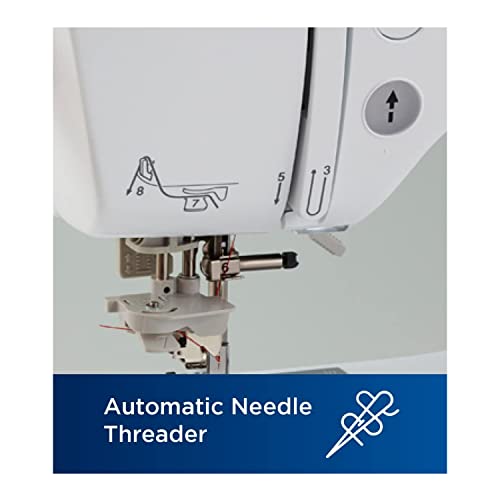 Brother SE600 Sewing and Embroidery Machine, 80 Designs, 103 Built-In Stitches, Computerized, 4" x 4" Hoop Area, 3.2" LCD Touchscreen Display, 7 Included Feet