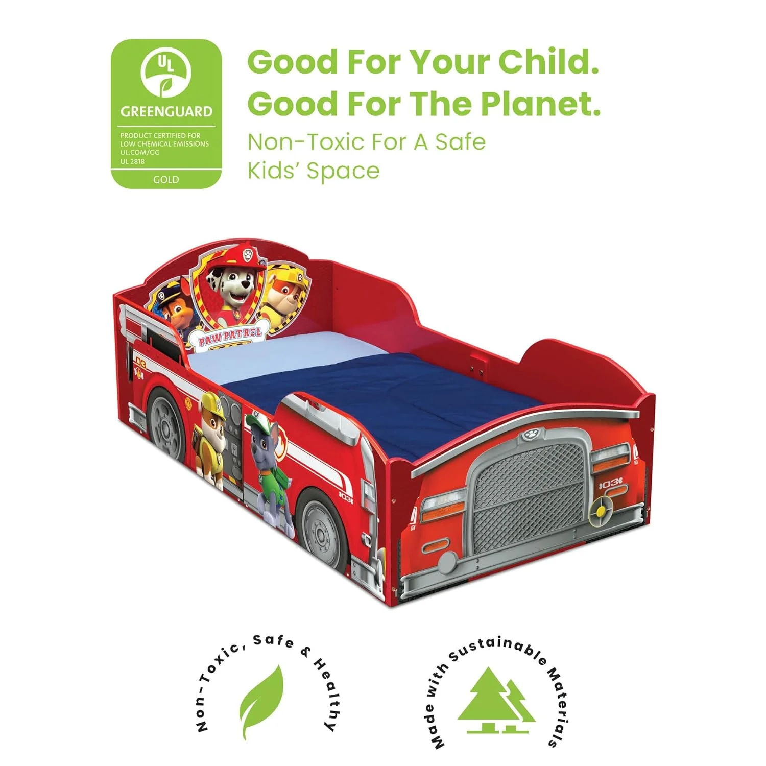 Delta Children BB87055PW-1121 Nick JR PAW Patrol Bed for Toddler