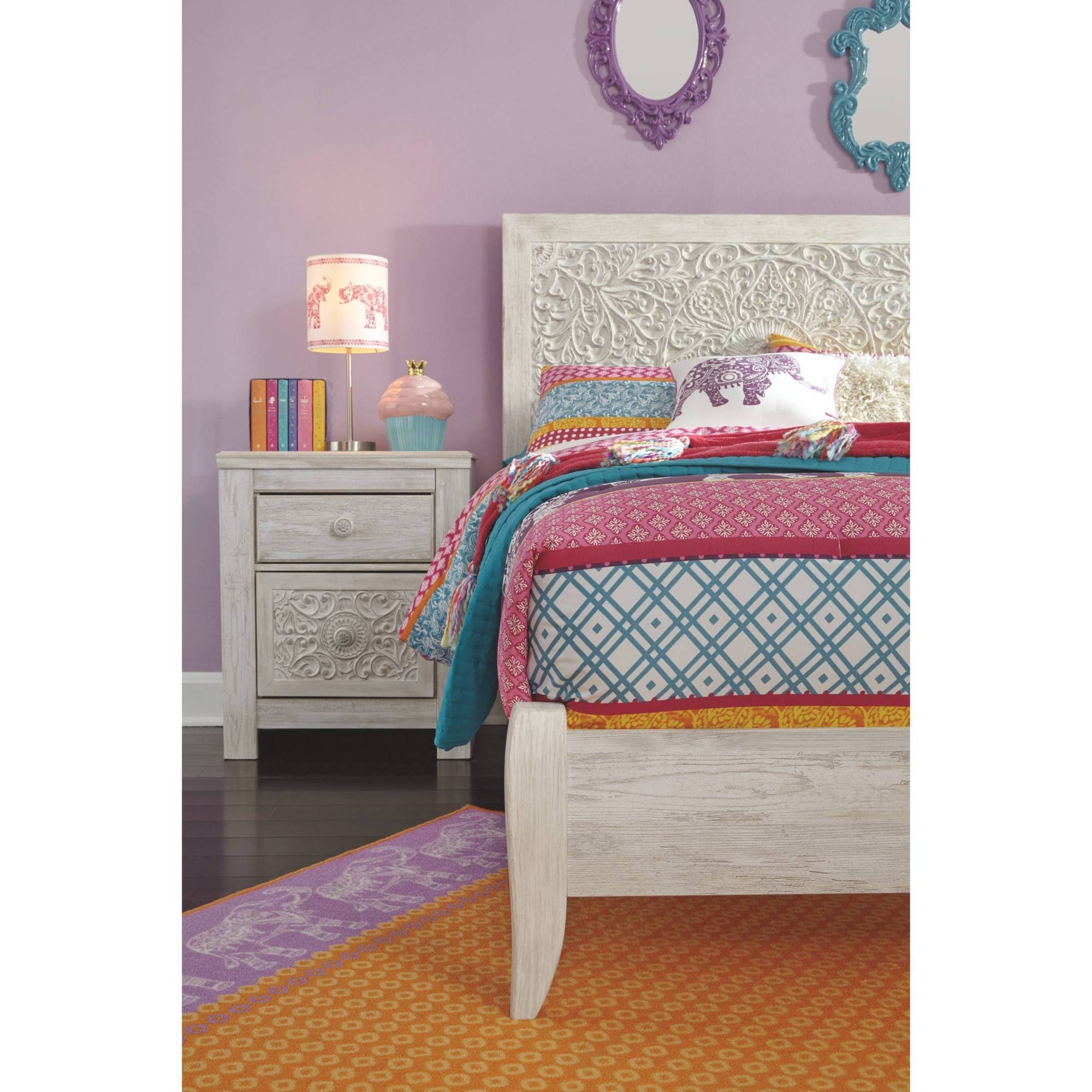 Ashley Paxberry Full Panel Headboard White