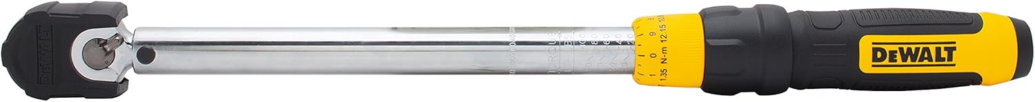 DEWALT Torque Wrench, Micro Adjust, 3/8" Drive (DWMT75463)