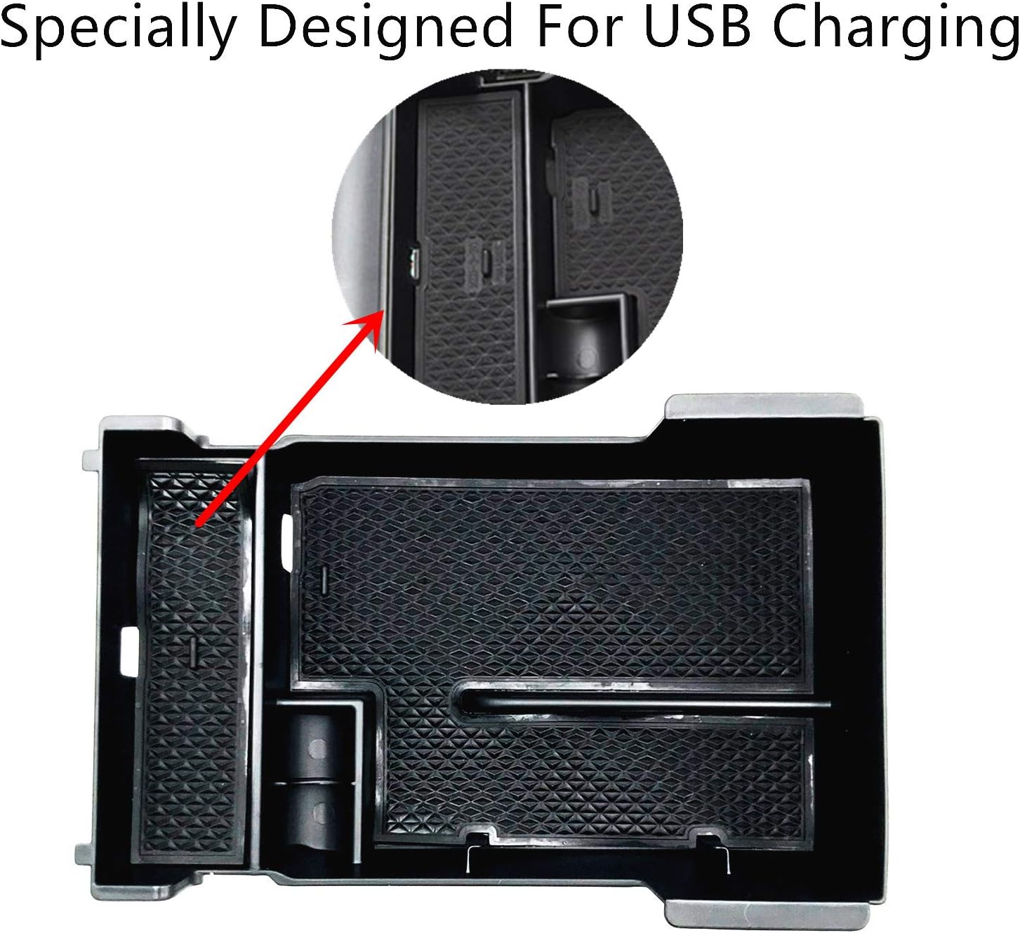 JOJOMARK Compatible with 2021 2020 2019 Mazda 3 Accessories Center Console Tray Organizer, Armrest Secondary Storage Box