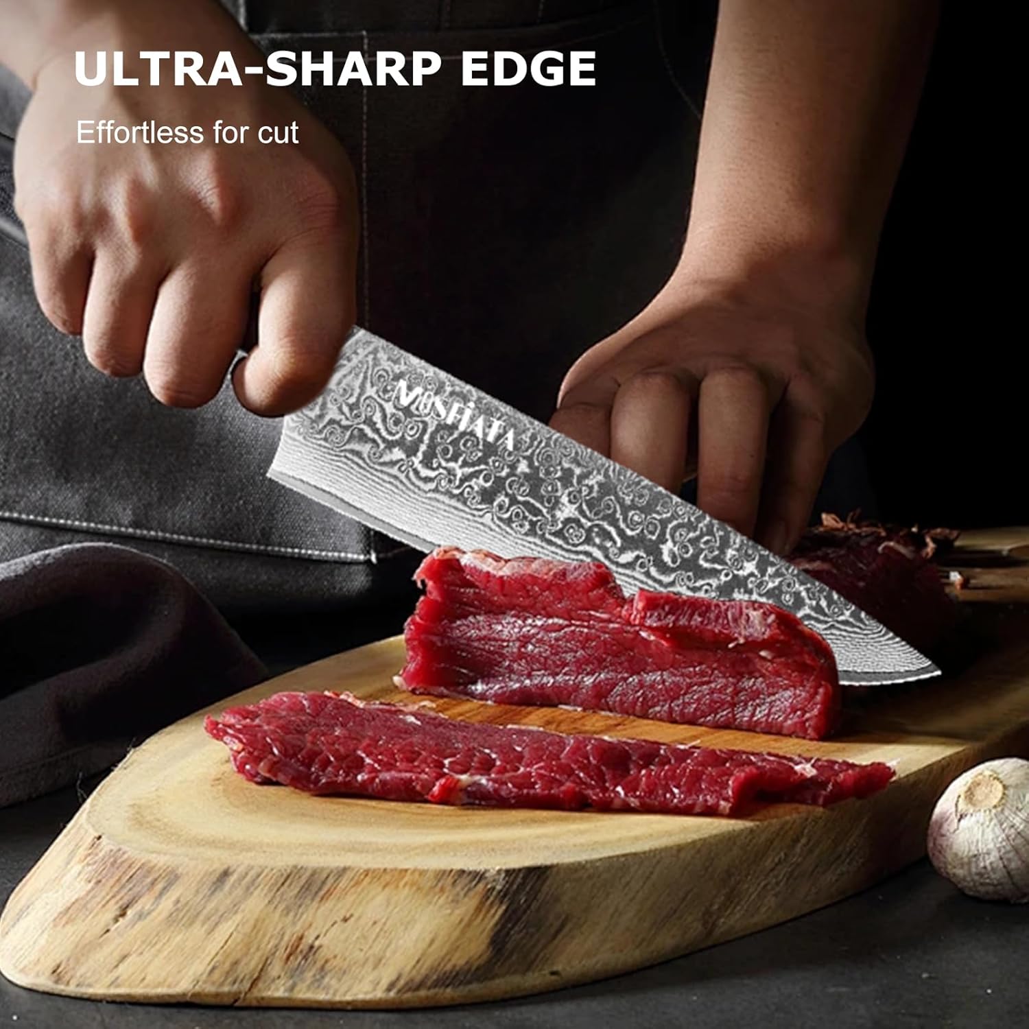 MOSFiATA Professional Damascus Chef Knife Set-5PCS