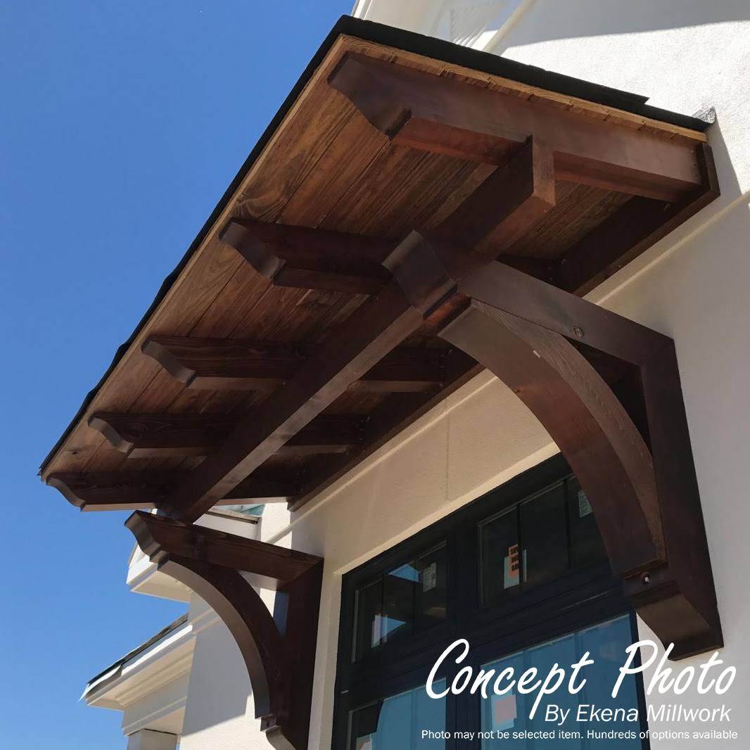 Ekena Millwork BKT06X24X24WTL04RWR 6x22W x 24x22D x 24x22H Westlake Craftsman Rough Sawn BRACKET, Western Red Cedar