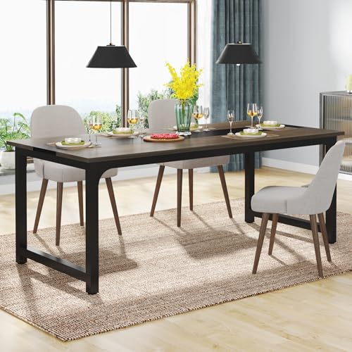 Tribesigns Modern Computer Desk, 63 x 31.5 inch Large Executive Office Desk Computer Table Study Writing Desk Workstation for Home Office, Spliced Desktop, White