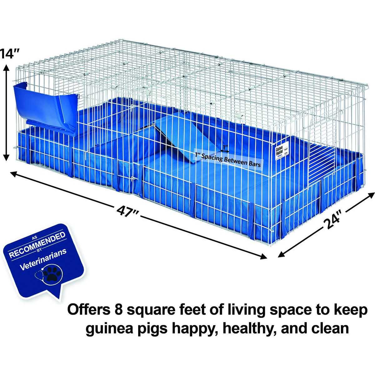 MidWest Guinea Habitat Deluxe Guinea Pig Cage - Pet Supplies online store