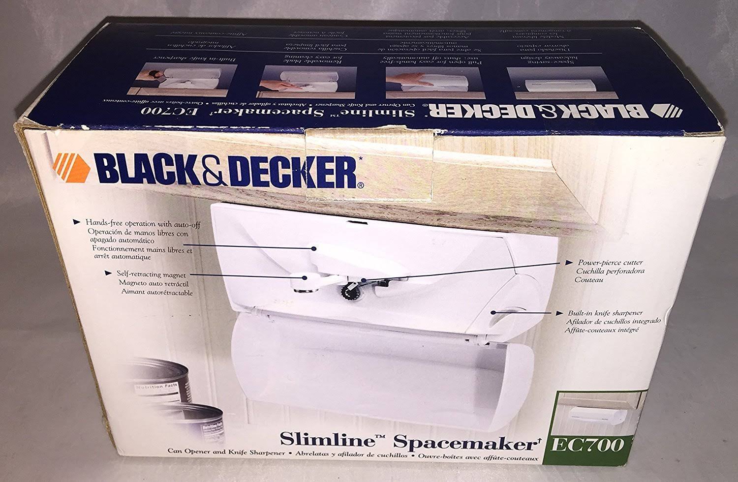 Black u0026 Decker Slimline Spacemaker Can Opener EC700
